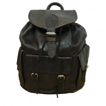Large Leather Rucksack Berber Leather